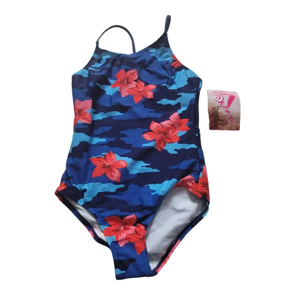 Kanu Girl's‎ Surf Sundance Floral Beach Sport 1-Piece Swim/Bathingsuit  size 10